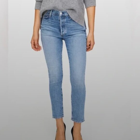 Citizens of Humanity Olivia High Waist Slim Jeans (Chit Chat) - Picture 3 of 4